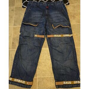 VTG 90’s MARITHE FRANCOIS GIRBAUD  Brand Men’s Baggy Wide leg Cargo Carpenter Je